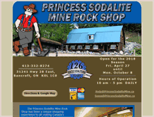 Tablet Screenshot of princesssodalitemine.ca